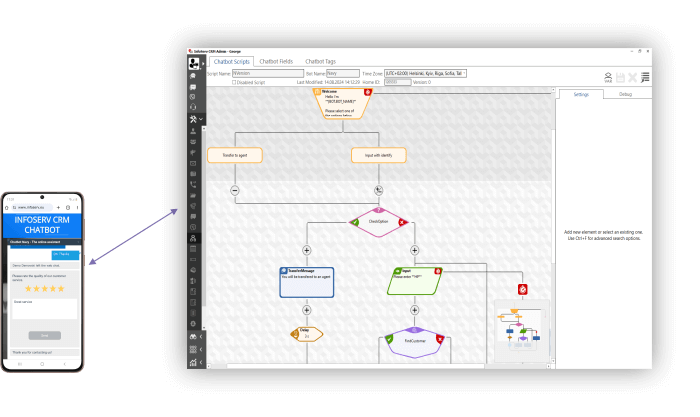 InfoServ CRM - Chatbot